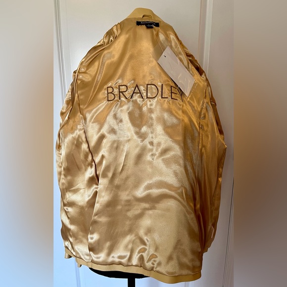 Studded Beige Leather Jacket - Picture 9 of 11